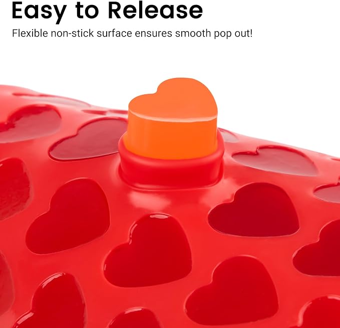 JOERSH Heart Candy Molds, 220 Cavities, Non Stick, - Image 4