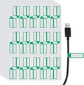 uxcell 300 Pcs Cable Labels, Waterproof Wire Cord Labels Tags, Cord Organizer Management Tags for Charger Cable Organizer Wire Markers Printer, Green
