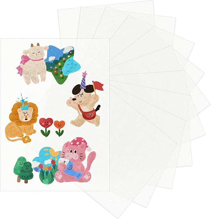 WISYOK 10pcs Shrinky Film, Shrink Paper Sheets by WISYOK