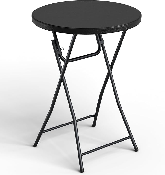 Folding Table, 32 Inch Foldable Cocktail Bar, High Top Round Folding Tables No by FoldingFurniture