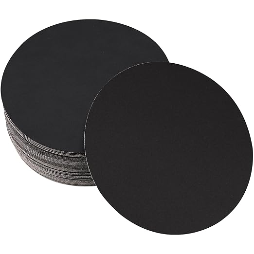 30PCS 6 inch Silicon Carbide Sanding Discs 320 Grit, Wet Dry Orbital Sander Hook and Loop Sandpaper Disc, Best for Metal,Automotive,Wood Polishing