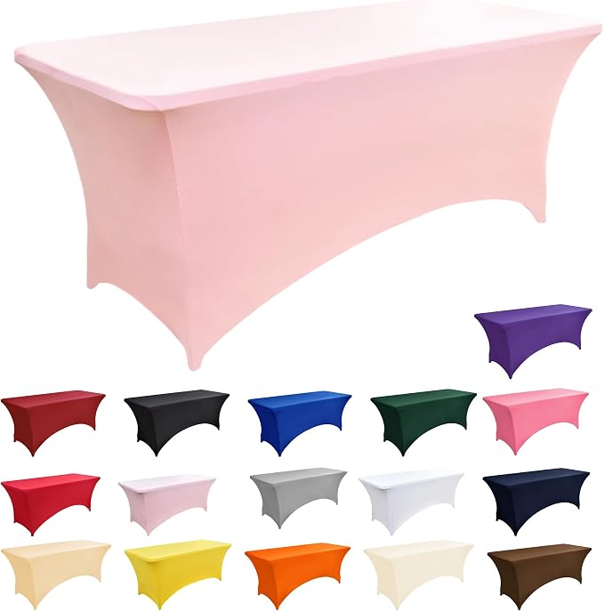 2-Pack 6ft Spandex Table Covers - Image 3