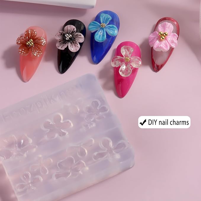 Fcozpjk Silicone Nail Art Molds - Image 5