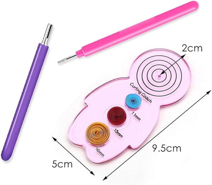 12 Pack Paper Quilling Tools Set, Slotted Needle Pens - Image 5