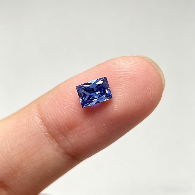 Royal Blue Deep Blue Sapphire Color Cubic Zirconia Loose Beads Unset CZ Stones - Image 3