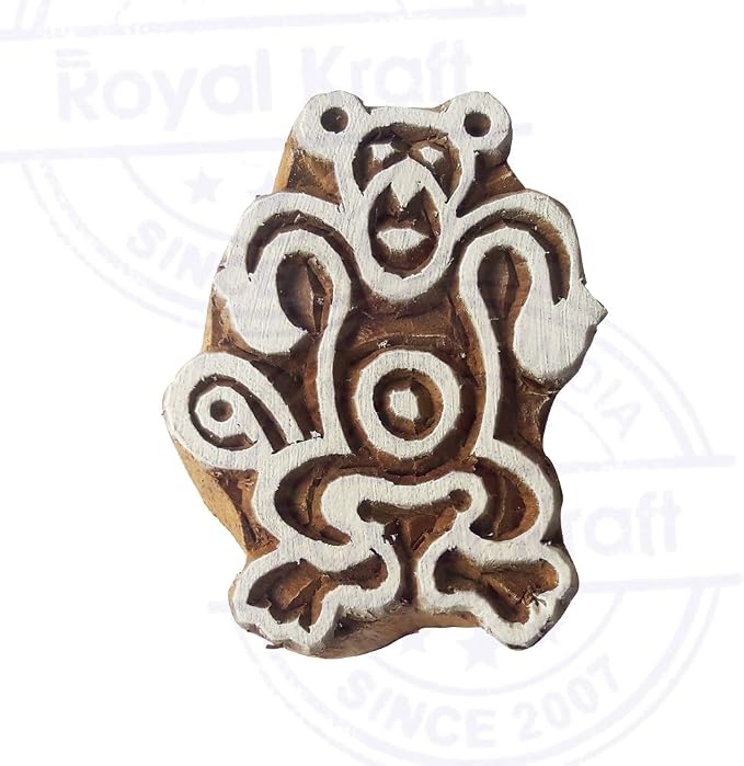 Royal Kraft Wooden Stamps DIY Fabric, Henna Printing Blocks THDtag089 - Image 3