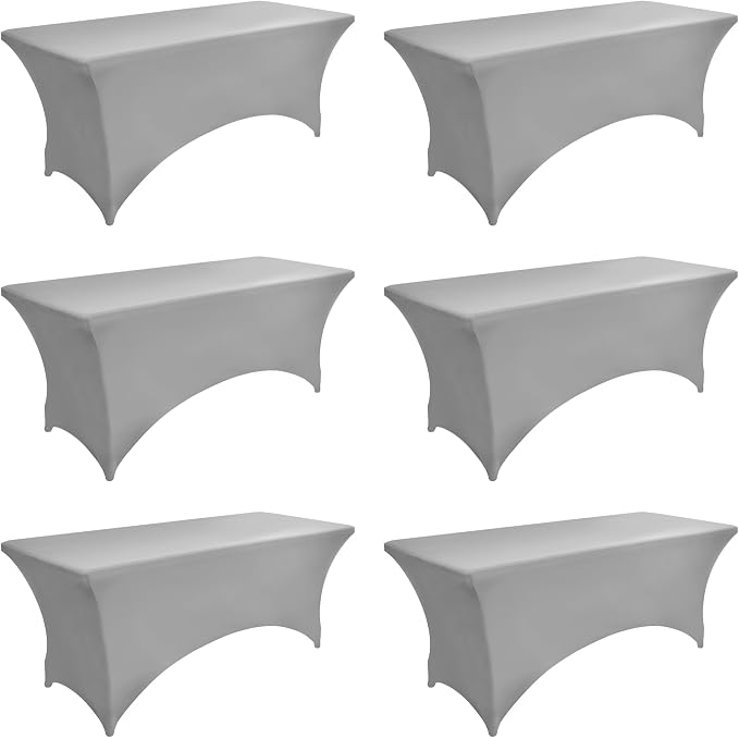 113 6-Pack 6ft Spandex Table Covers by Unknown