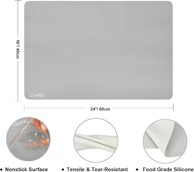 Sapid Thick Silicone Mat for Crafts, Large Silicon Sheet for Epoxy Resin - Image 3