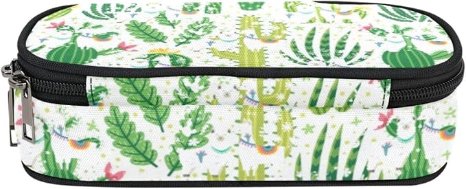 ANANGTEE Green Cactus Llama Pencil Case - Image 7