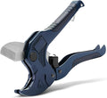 Bates- PVC Pipe Cutter, Cuts up to 1-1/4", Navy Blue Ratcheting PVC Pipe Cutter Tool, Pipe Cutters PVC Pipe Shears, Plastic Pipe Cutter, PEX Pipe Cutter, PVC Cutter Tool, PVC Ratchet Cutter