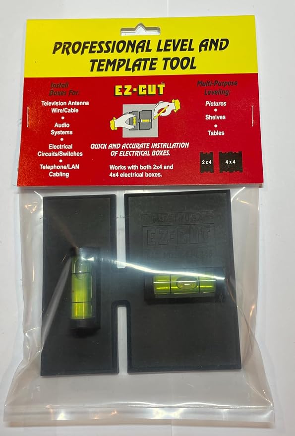 Professional Level Template Tool, Old-Work Electrical Box Template and Guide - Image 5