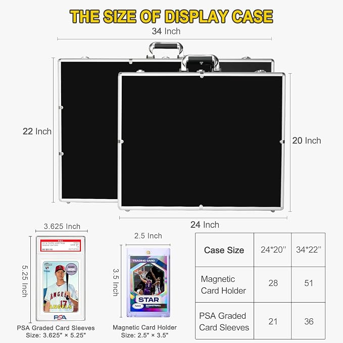 Trade Show Display Case – 34"x22" Large Aluminum Locking Tabletop Showcase - Image 2