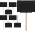 Bates- Foam Paint Brushes, 4 Inch, 8 Pack, Wooden Handle | Sponge Brushes by BatesChoice