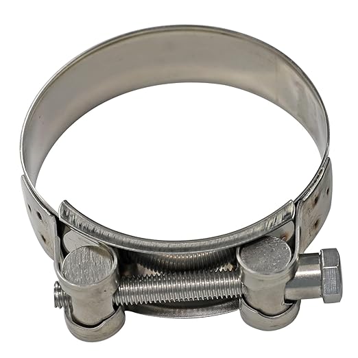 AKIHISA 140-148mm ID Range T-Bolt Hose Clamp,2 Pack 304 Stainless Steel Heavy Duty Pipe Clamps 5.51 to 5.83 Inch