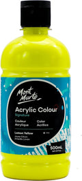 Mont Marte Signature Lemon Yellow Acrylic Paint, Semi-Matte Finish, Suitable by MontMarte