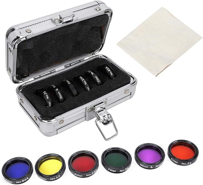 6-Piece 1.25-Inch Colorful Telescope Eyepiece Filter Kit - Image 2