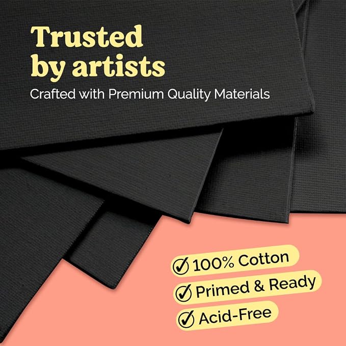 Chalkola Black Canvas for Painting - Image 3