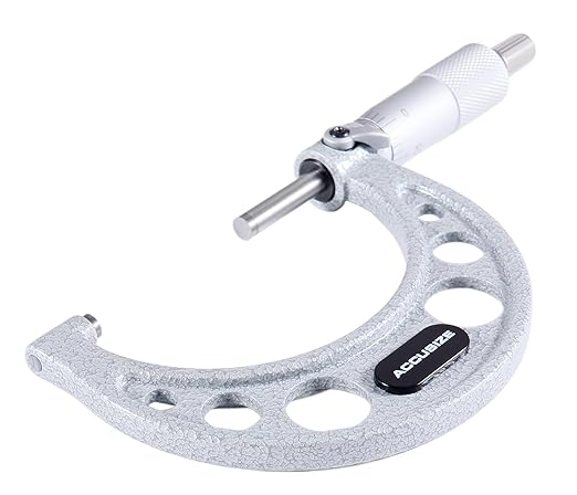 Accusize Industrial Tools 2-3" x 0.0001" Ultra-Precision Outside Micrometer, EG00-0003