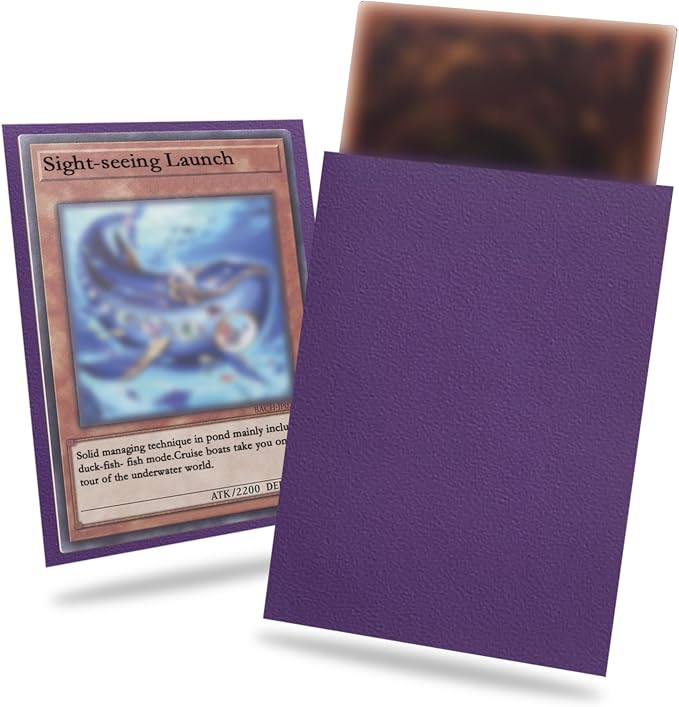 Purple Card Sleeve 200 Pack Compatible by Fabmaker