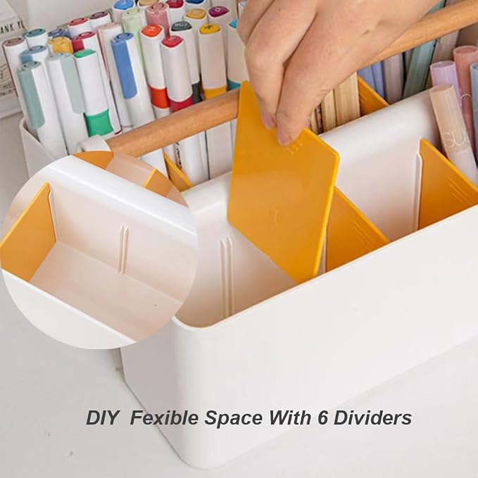 Art Caddy Organizer with Handle, Marker Organizer, Art Supply Storage Organizer - Image 5