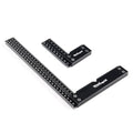 Precision Square Ruler for Measuring and Marking - Aluminum Steel Framing Tool for Professional Carpentry Use (MM Set 100 & 300)