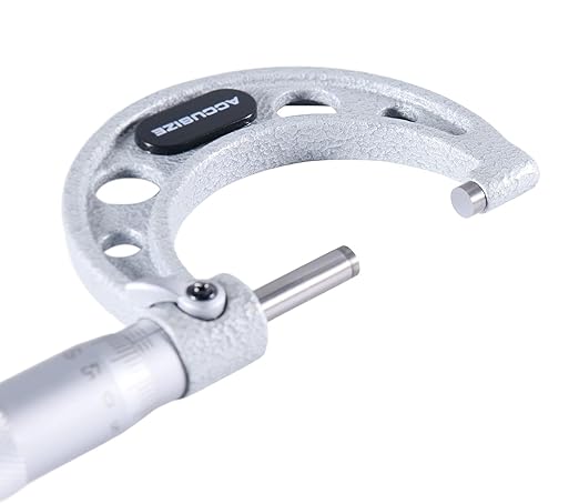 Accusize Industrial Tools 25-50mm by 0.01mm Ultra-Precision Outside Micrometer, EG00-0050