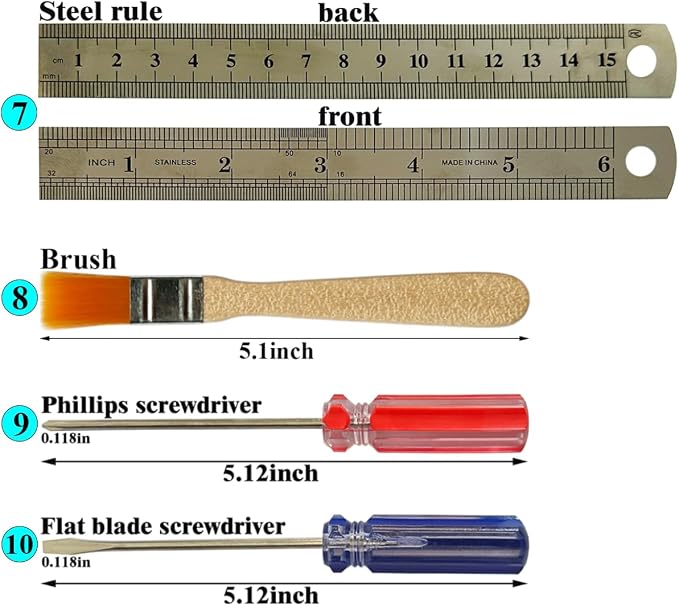 32 Pcs Professional Model DIY Tool Kit, Modeler Basic Craft Tool Set, Dollhouse - Image 4