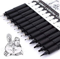 TWOHANDS Art Pens, Fineliner Ink Pens, Pigment Pen, Fine Point, Waterproof by TWOHANDS