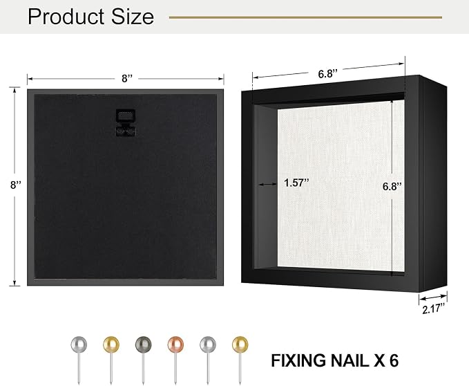 2 Packs 8x8 Shadow Box Frame - Image 6