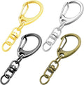 25 Pack Lobster Claw Clasps Keychain Kit, 4 Colors Keychain Clip by CooBigo