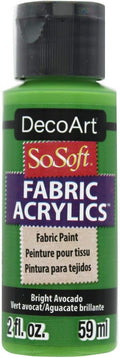 Deco Art SoSoft Fabric Acrylic Paint 2oz-Bright Avocado by DecoArtAcrylicPaintCraftSupplies