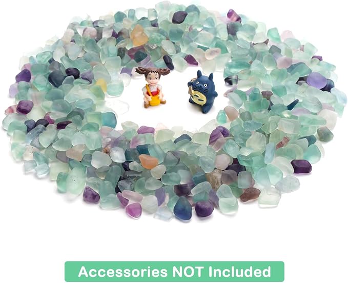 WAYBER Decorative Crystal Pebbles, 1 Lb/460g Natural Quartz Stones Aquarium - Image 5