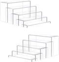 Goabroa 2 Sets 10 Pcs Clear Display Risers, Rectangular Risers Display Stands by Goabroa