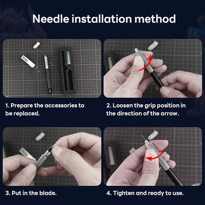 stedi Craft Hobby Knife Kit, Model Hobby Making Tools, All Metal Precision - Image 5