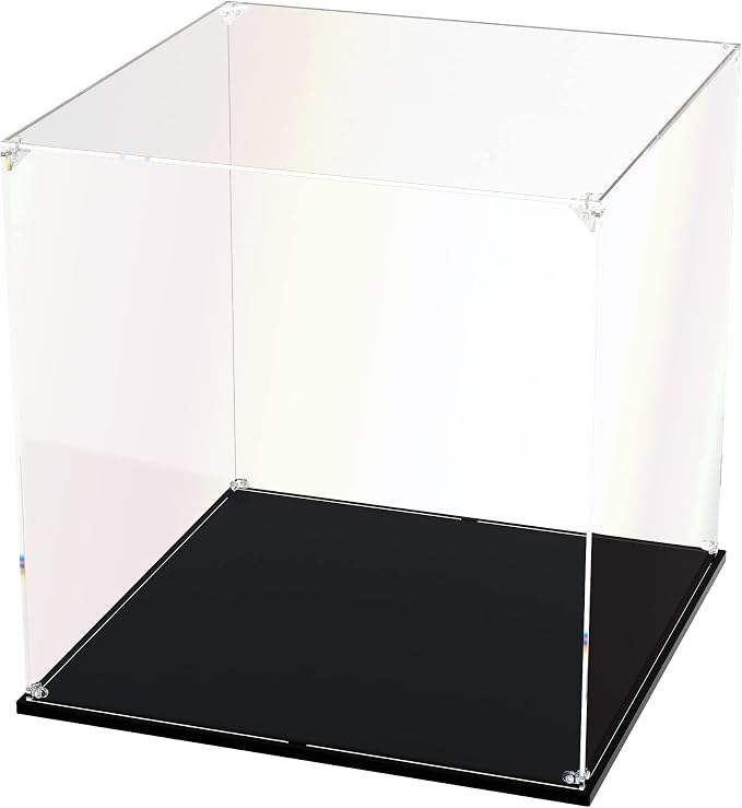 Clear Acrylic Display Case, Self-Assemble Showcase by dofopo