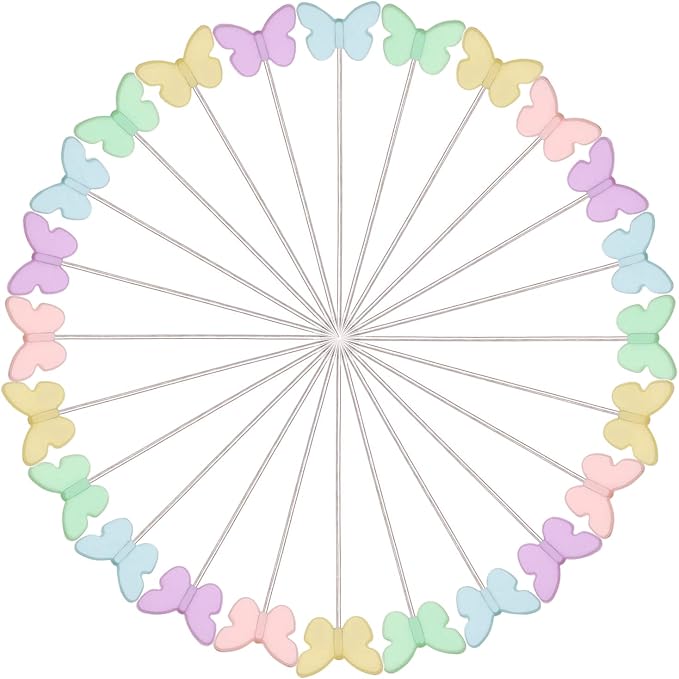 Elisel 200 pcs Multicolor Straight Pins Straight Quilting Pins Craft - Image 4