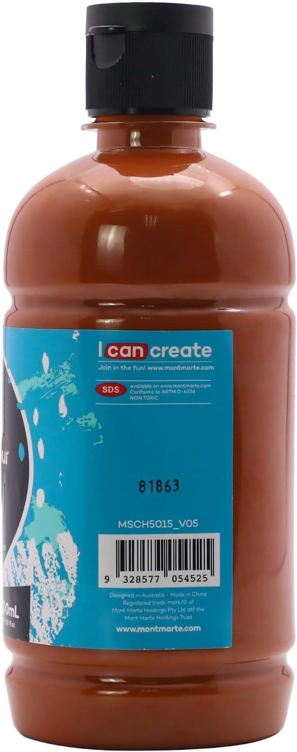 Mont Marte Signature Burnt Sienna Acrylic Paint, Semi-Matte Finish, Suitable - Image 3