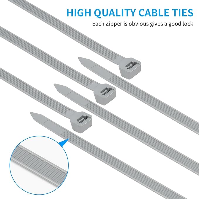 18 inch Yellow Zip Ties Heavy Duty 100 PACK, 200 LBS Ultra Exclusive Strong Plastic Wire Ties, Large Cable Ties Extra Long Tie Wraps, Indoor and Outdoor UV Resistant