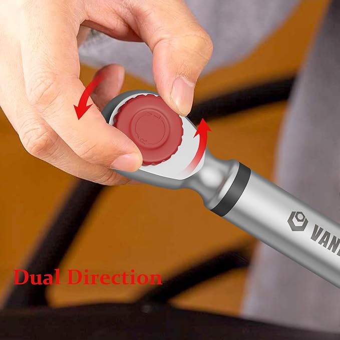 Digital Torque Wrench 1/2 Inch Drive, 45CM/17.72 Inch, ±2% Accuracy 5-99.5 ft-lbs./6.8-135Nm Electronic Torque Wrench with Preset Value, Buzzer and LED Notification for Moto, Car