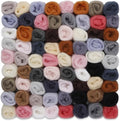 Mayboos 72 Pcs Needle Felting Wool, 24 Colors 7.6 oz Wool Roving Yarn, Fiber by Mayboos