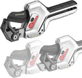 PVC Pipe Cutter, 3-Gear Adjustable Cut up to 2-1/2”, Ratchet Pipe Cutter Tool Heavy-Duty for PVC, PPR, PE, PEX, Plastic Hoses & Plumbing Pipes with Teflon Coated SK5 Blade