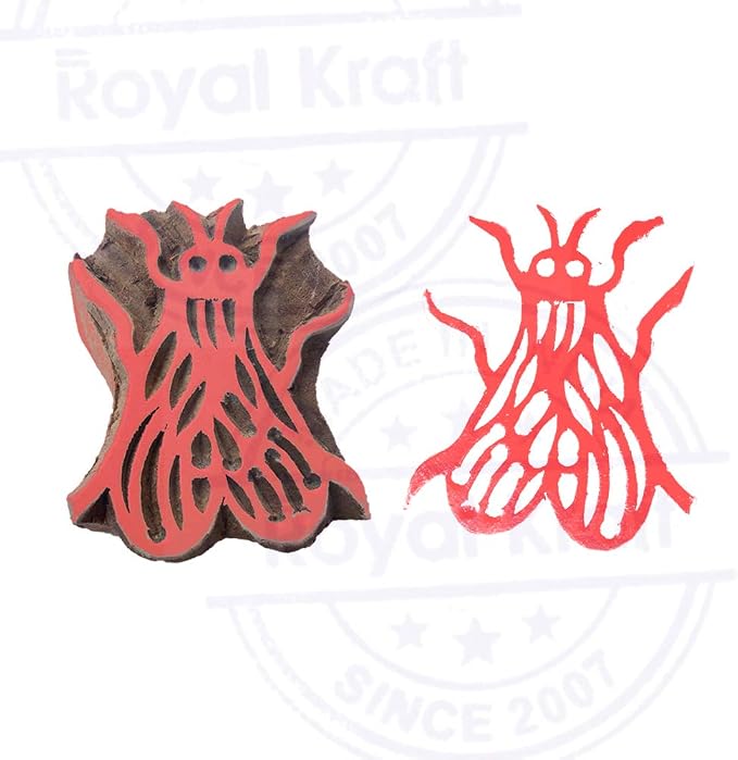Royal Kraft Wooden Stamps DIY Fabric, Henna Printing Blocks THDtag072 - Image 4