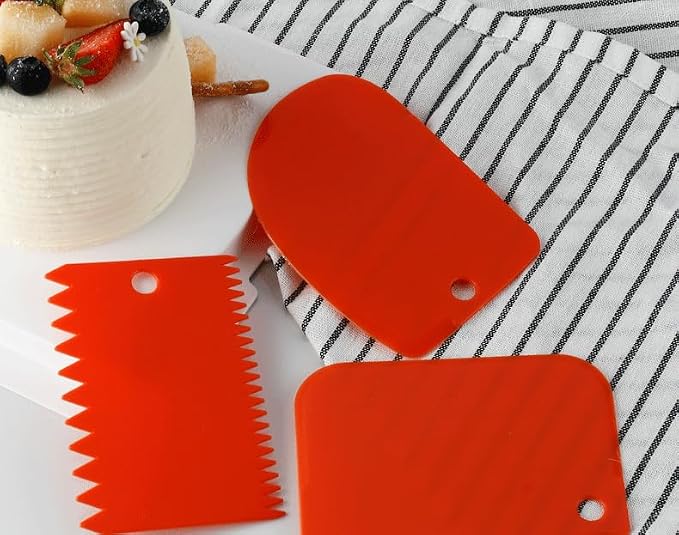 LRONG 6PCS Pottery Tools Plastic Clay Scraper Set Scraping Handle Carved Soft - Image 5