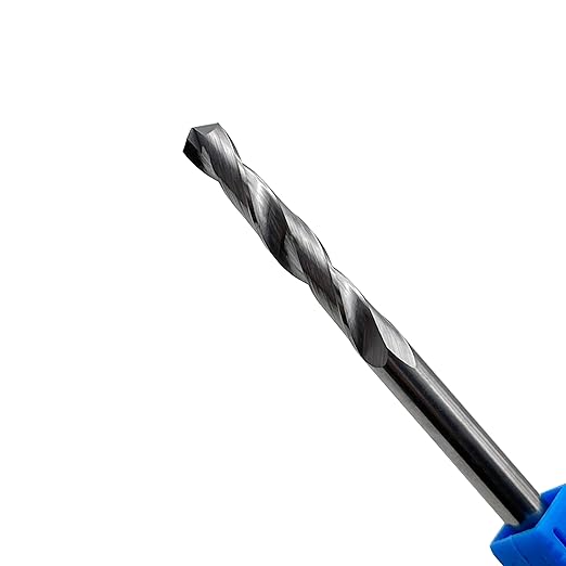1/4" Solid Carbide Jobber Drill Bits with Straight Shank and 118° Point Angle, Made from K20 Tungsten Carbide,Applications: for Stainless Steel Alloy Metal, 5-Piece
