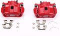 Power Stop Front S6038 Pair of High-Temp Red Powder Coated Calipers For Acura ILX 2013-2015, Honda CR-Z 2011-2015, Honda Civic 2012-2015, Honda Fit 2009-2020 [Model Specific]