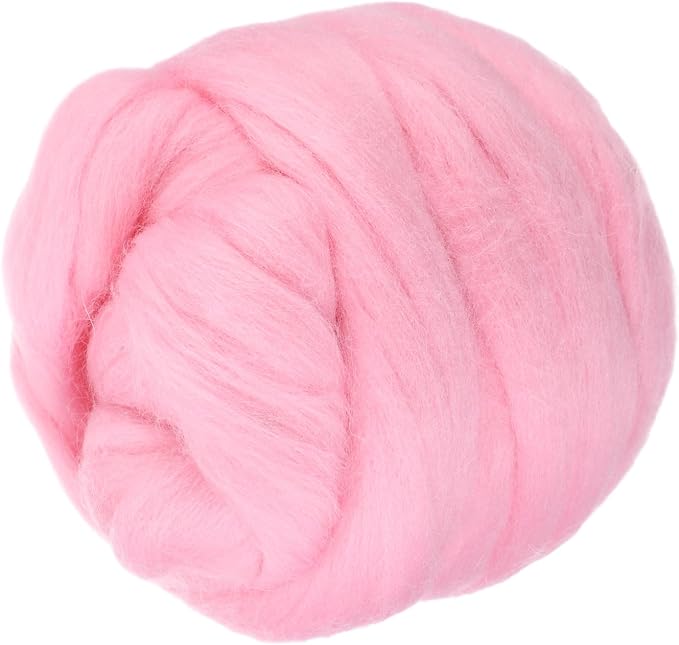PATIKIL Wool Roving Yarn, 150G/5.3OZ Soft Felting Wool Pure Chunky Roving Yarn by PATIKIL