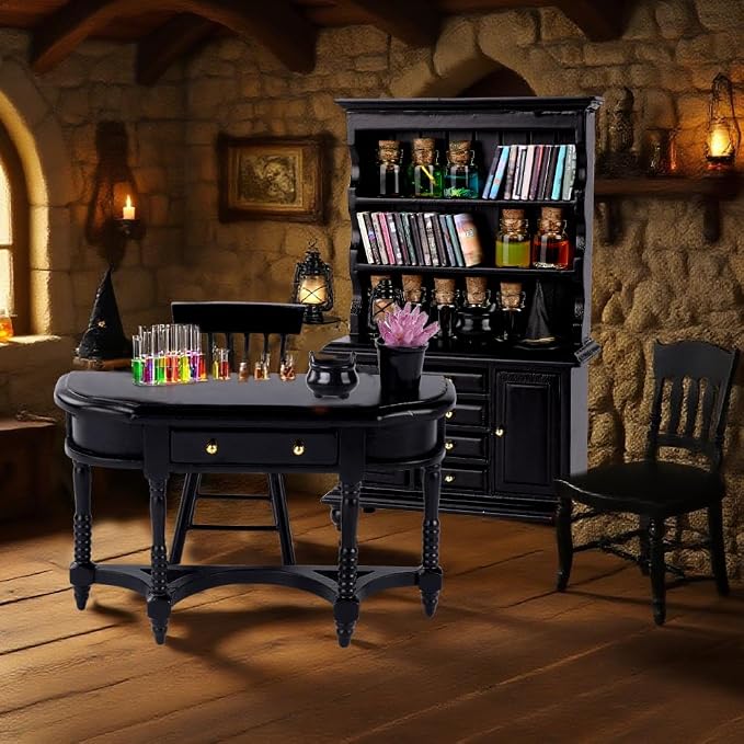 Celltestria 56 Pcs Halloween Miniatures Decorations 1:12 Scale Magic House - Image 5