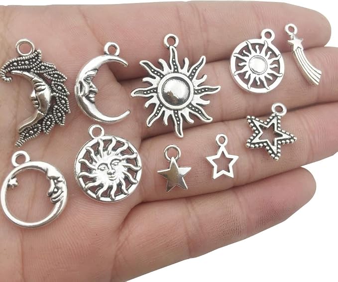 100g Craft Supplies Celestial Collection Charms Pendants - Image 5