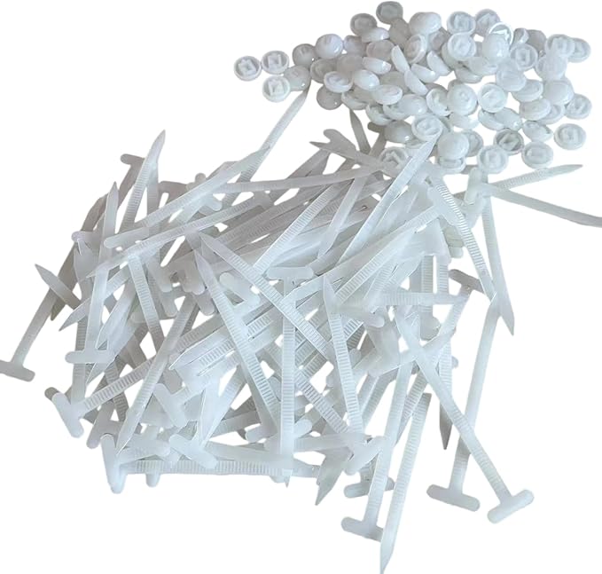 Nylon Universal Cable Tie Buckle - Heavy Duty Zip Ties Self-Locking for Car, UV Resistant Plastic Cable Ties with Pin Plastic Cable Ties Tool Fasteners Car Body (random,50)