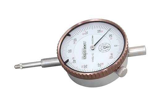 Accusize Industrial Tools 0-10 mm by 0.01 mm Metric Dial Indicators, P900-S001